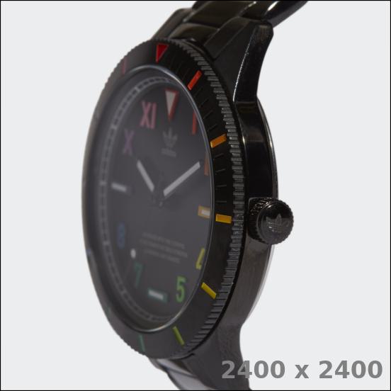 Bounding box predictions on a watch product image.